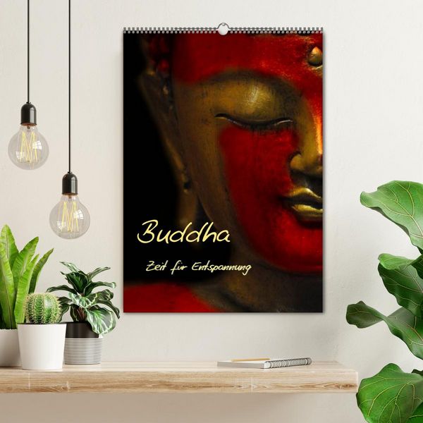 Produktbild: Buddha - Zeit f&uuml;r Entspannung (Wandkalender 2026 DIN A2 hoch), CALVENDO Monatskalender