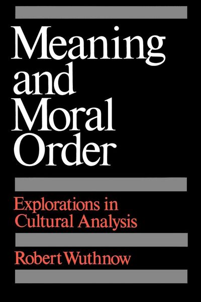 Produktbild: Meaning and Moral Order