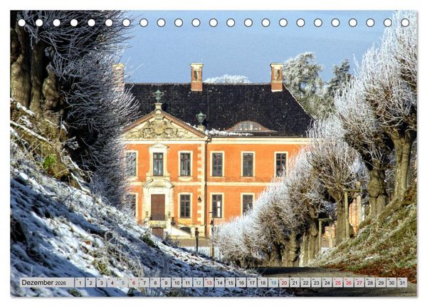 Produktbild: Schloss Bothmer - Kl&uuml;tzer Schlossimpressionen (Tischkalender 2026 DIN A5 quer), CALVENDO Monatskalender