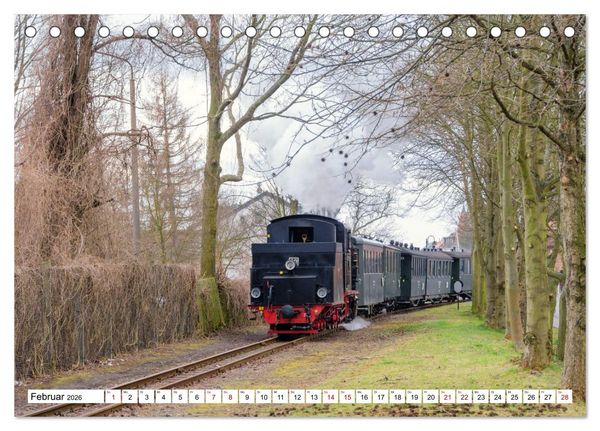 Produktbild: Mansfelder Bergwerksbahn (Tischkalender 2026 DIN A5 quer), CALVENDO Monatskalender