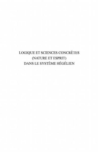 Produktbild: Logique et science concretes