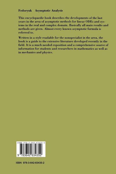 Produktbild: Asymptotic Analysis