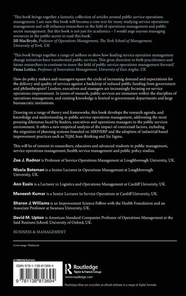 Produktbild: Public Service Operations Management