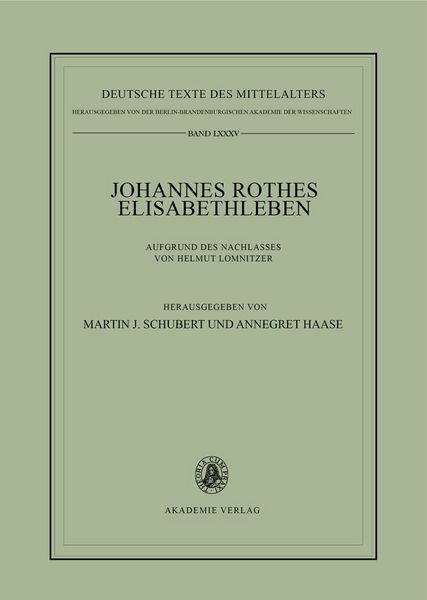 Produktbild: Johannes Rothes Elisabethleben