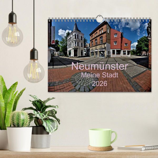 Produktbild: Neum&uuml;nster - Meine Stadt (Wandkalender 2026 DIN A4 quer), CALVENDO Monatskalender