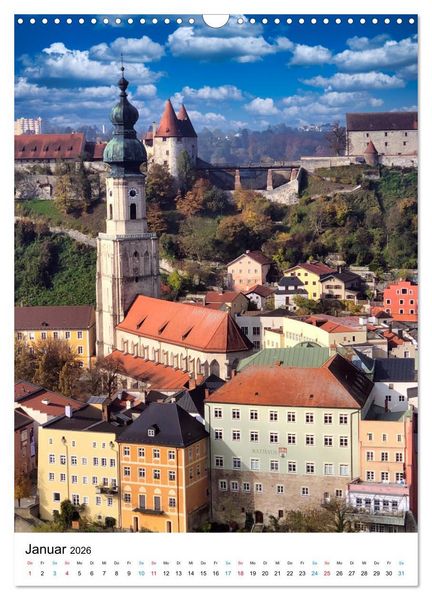 Produktbild: Burghausen, eine historische Stadt im Fokus (Wandkalender 2026 DIN A3 hoch), CALVENDO Monatskalender