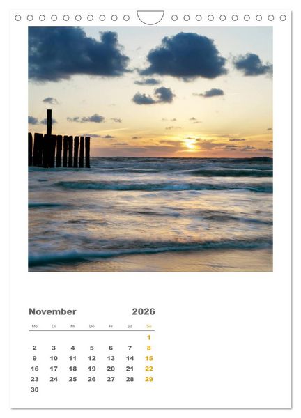Produktbild: Hollands Strandparadies Zeeland (Wandkalender 2026 DIN A4 hoch), CALVENDO Monatskalender