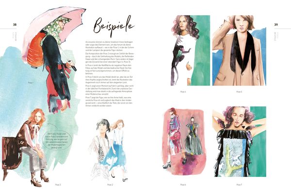 Produktbild: Watercolor Fashion Illustration. Schritt f&uuml;r Schritt zur perfekten Modeillustrationen mit Wasserfarben.