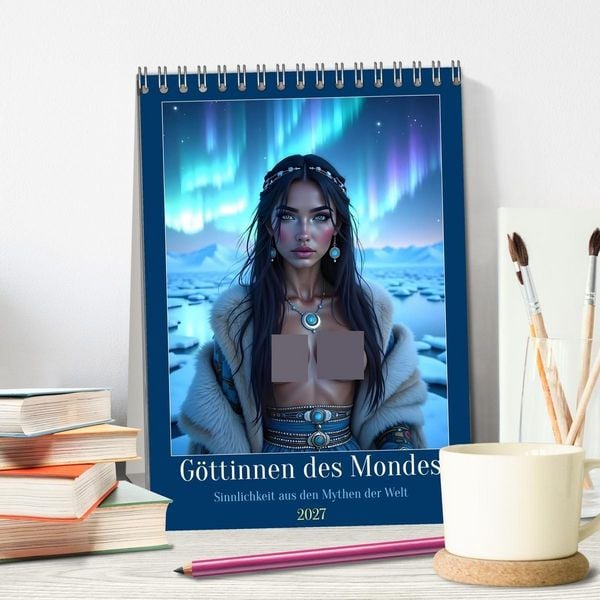 Produktbild: G&ouml;ttinnen des Mondes (Tischkalender 2027 DIN A5 hoch), CALVENDO Monatskalender