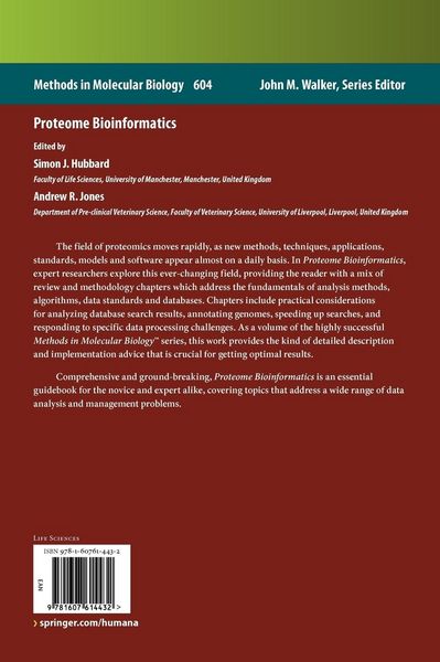 Produktbild: Proteome Bioinformatics
