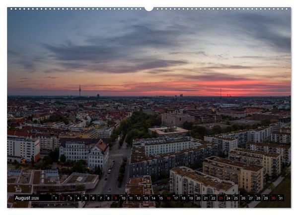 Produktbild: Mein M&uuml;nchen aus der Luft (hochwertiger Premium Wandkalender 2026 DIN A2 quer), Kunstdruck in Hochglanz