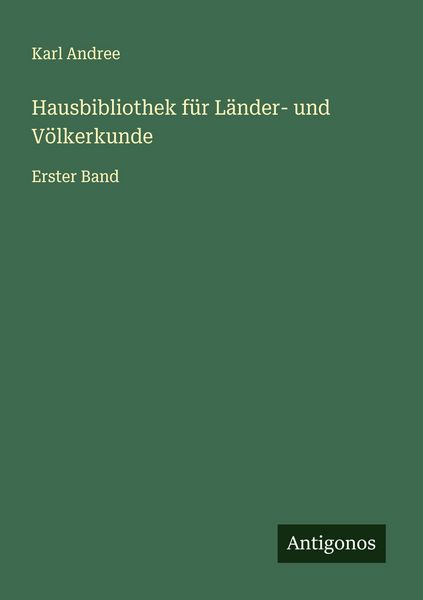 Produktbild: Hausbibliothek f&uuml;r L&auml;nder- und V&ouml;lkerkunde