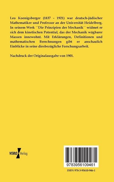 Produktbild: Die Prinzipien der Mechanik