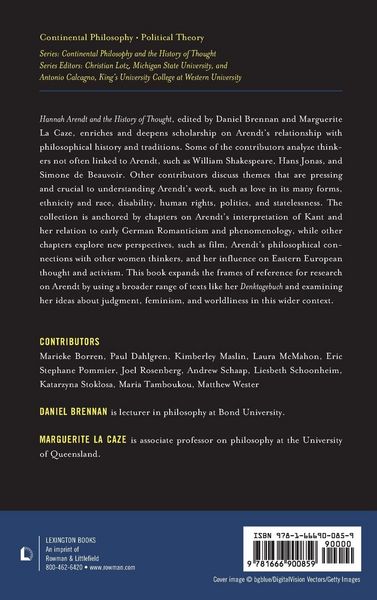 Produktbild: Hannah Arendt and the History of Thought