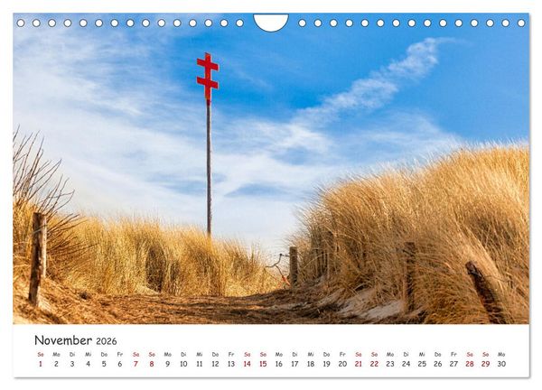 Produktbild: Sehnsuchtinsel Langeoog (Wandkalender 2026 DIN A4 quer), CALVENDO Monatskalender