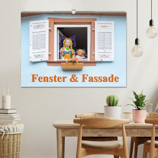 Produktbild: Fenster & Fassade (Wandkalender 2026 DIN A2 quer), CALVENDO Monatskalender