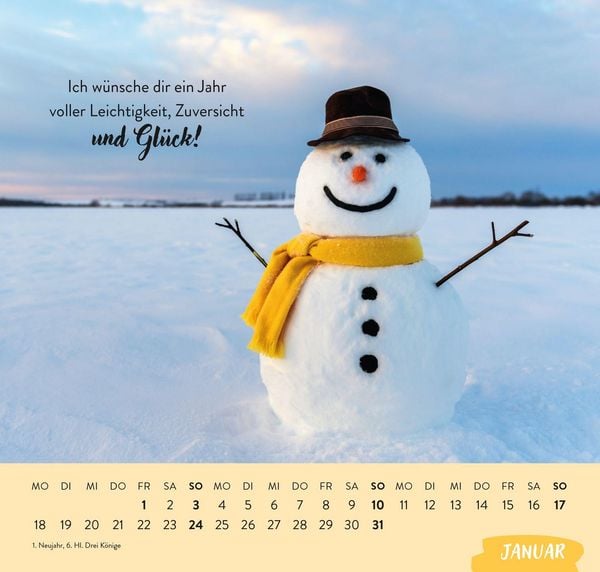 Produktbild: Wandkalender 2027: Was ich dir von Herzen w&uuml;nsche