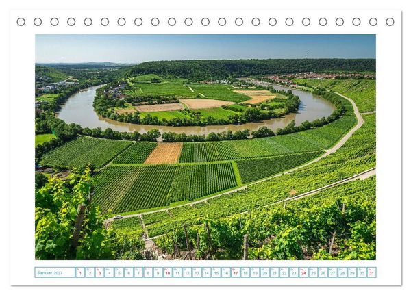 Produktbild: Naturwunder - Deutschlands Flussschleifen (Tischkalender 2027 DIN A5 quer), CALVENDO Monatskalender