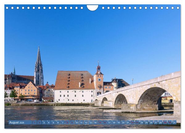 Produktbild: Donauperle Regensburg (Wandkalender 2026 DIN A4 quer), CALVENDO Monatskalender