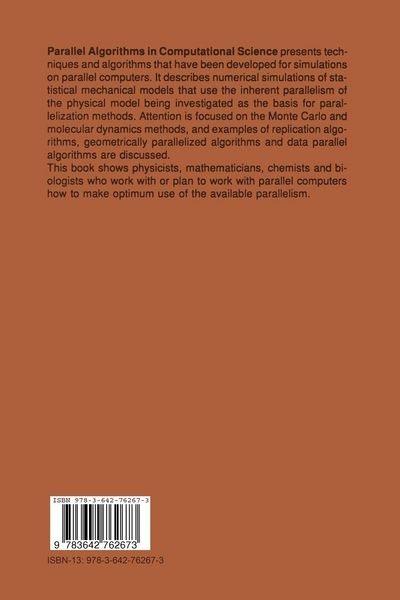 Produktbild: Parallel Algorithms in Computational Science