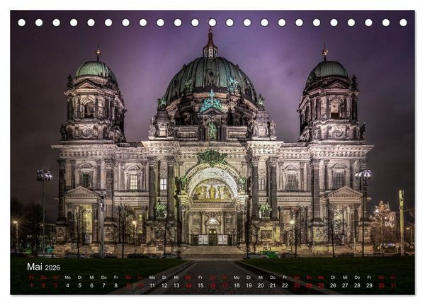 Produktbild: Deutschland Impressionen bei Nacht (Tischkalender 2026 DIN A5 quer), CALVENDO Monatskalender