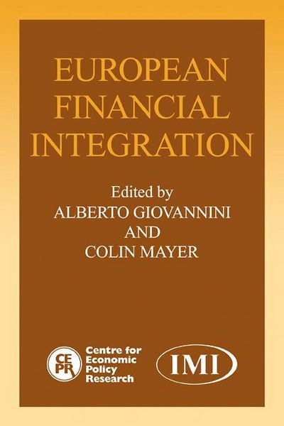 Produktbild: European Financial Integration