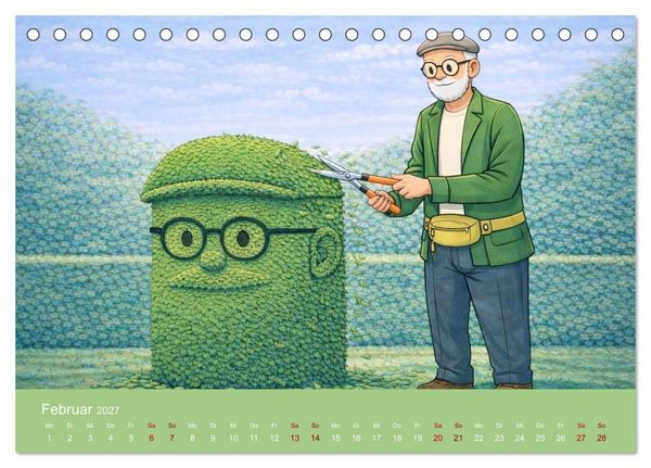 Produktbild: Opa Edition - Pragmatisch ans Werk (Tischkalender 2027 DIN A5 quer), CALVENDO Monatskalender
