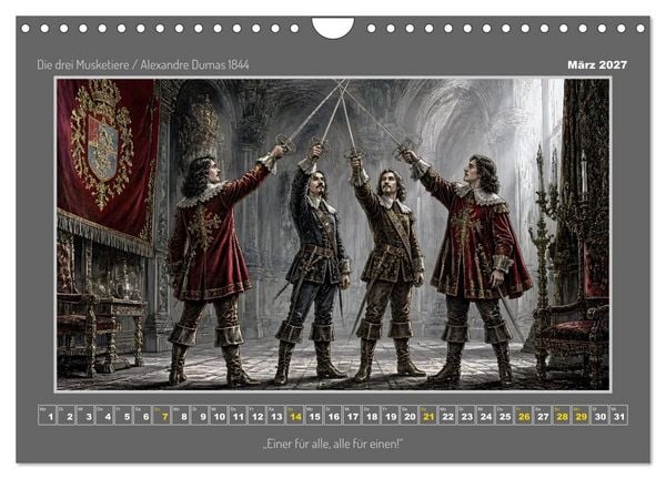Produktbild: Klassiker des Abenteuers (Wandkalender 2027 DIN A4 quer), CALVENDO Monatskalender