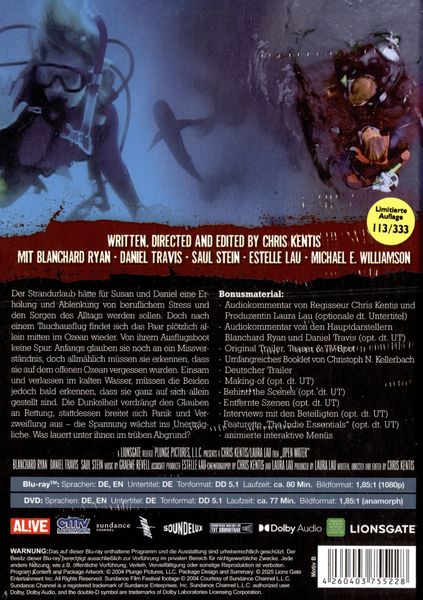 Produktbild: Open Water - Mediabook - Cover B - Limited Edition (Blu-ray+DVD)