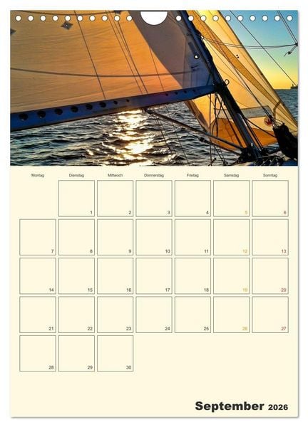 Produktbild: Segeln, unser Jahresplaner (Wandkalender 2026 DIN A4 hoch), CALVENDO Monatskalender