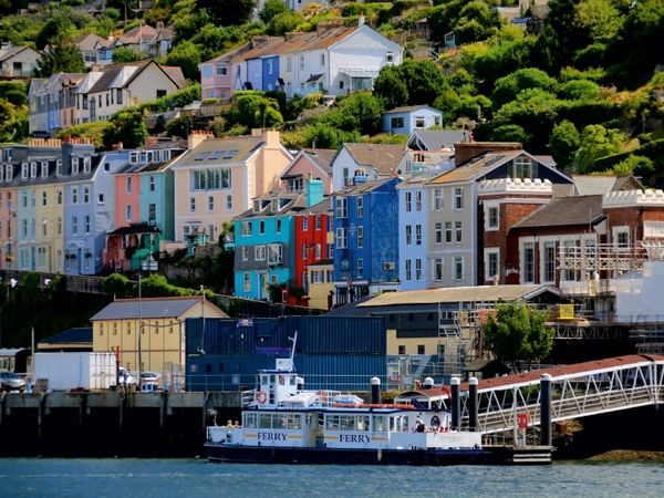 Produktbild: CALVENDO Puzzle Blick auf Dartmouth am Fluss Dart (Grafschaft Devon) | 1000 Teile Lege-Gr&ouml;&szlig;e 64x48cm Foto-Puzzle f&uuml;r gl&uuml;ckliche Stunden