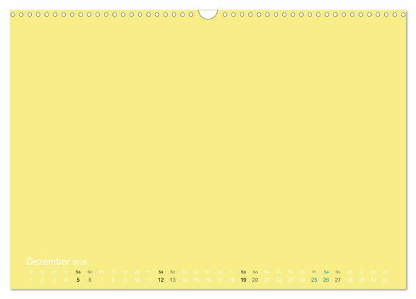 Produktbild: Bastelkalender - Gelb (Wandkalender 2026 DIN A3 quer), CALVENDO Monatskalender