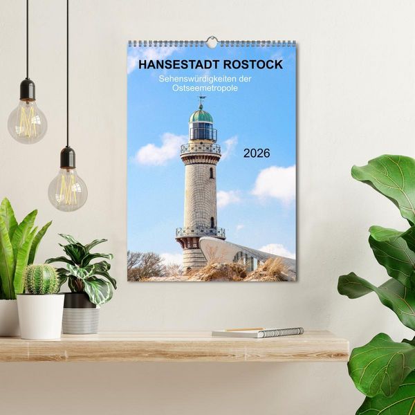 Produktbild: Hansestadt Rostock - Sehensw&uuml;rdigkeiten der Ostseemetropole (Wandkalender 2026 DIN A3 hoch), CALVENDO Monatskalender