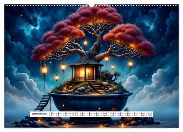 Produktbild: Poesie der Bonsais (Wandkalender 2026 DIN A2 quer), CALVENDO Monatskalender