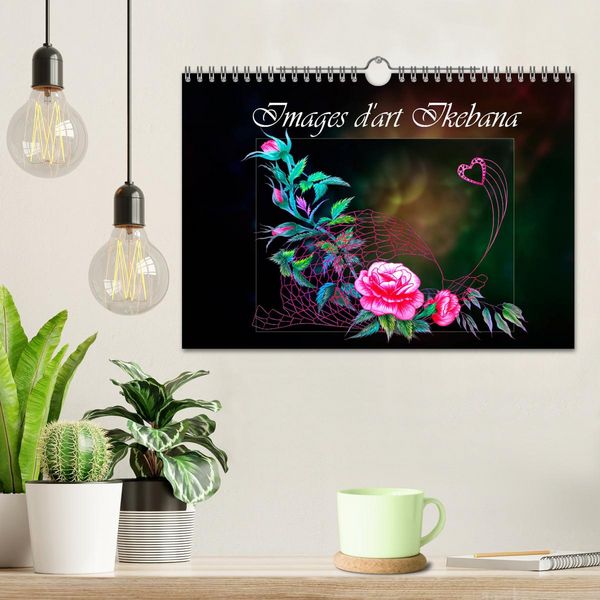 Produktbild: Images d'art Ikebana (Calendrier mural 2026 DIN A4 vertical), CALVENDO calendrier mensuel