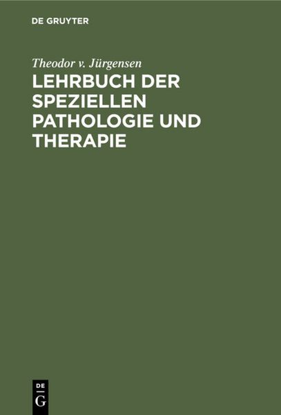 Produktbild: Lehrbuch der speziellen Pathologie und Therapie