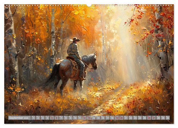 Produktbild: Horses, Power and Freedom (High Quality Premium Wall Calendar 2026 DIN A2 landscape),CALVENDO 12 Month Wall Calendar