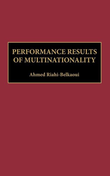 Produktbild: Performance Results of Multinationality