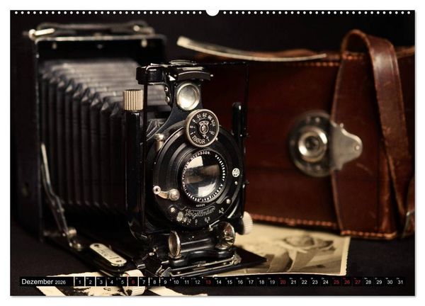 Produktbild: Historische Fotoapparate (hochwertiger Premium Wandkalender 2026 DIN A2 quer), Kunstdruck in Hochglanz