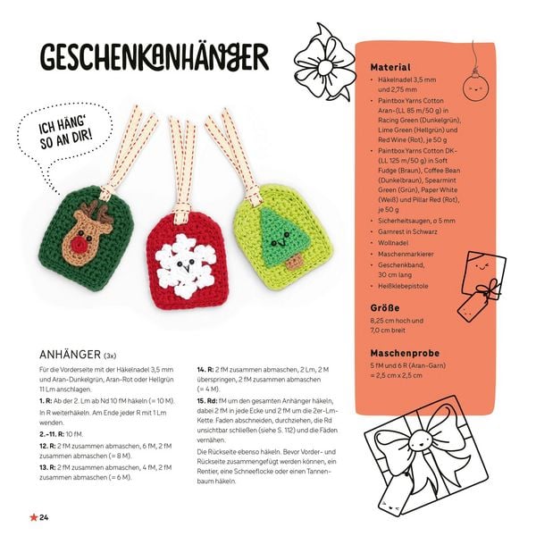 Produktbild: Kawaii H&auml;kel Weihnachten