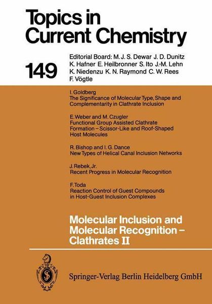 Produktbild: Molecular Inclusion and Molecular Recognition &mdash; Clathrates II