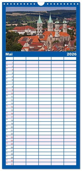 Produktbild: Familienplaner 2026 - Welterbe - Kultur und Natur in Deutschland mit 5 Spalten (Wandkalender, 21 x 45 cm) CALVENDO