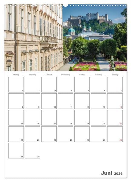 Produktbild: Bezauberndes SALZBURG / Terminplaner (Wandkalender 2026 DIN A2 hoch), CALVENDO Monatskalender