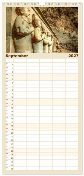 Produktbild: Familienplaner 2027 - &Auml;gypten - Impressionen mit 5 Spalten (Wandkalender, 21 x 45 cm) CALVENDO