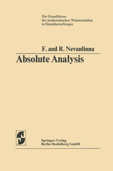 Produktbild: Absolute Analysis