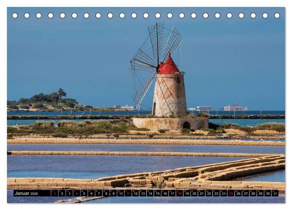 Produktbild: Sizilien - Perle im Mittelmeer (Tischkalender 2026 DIN A5 quer), CALVENDO Monatskalender