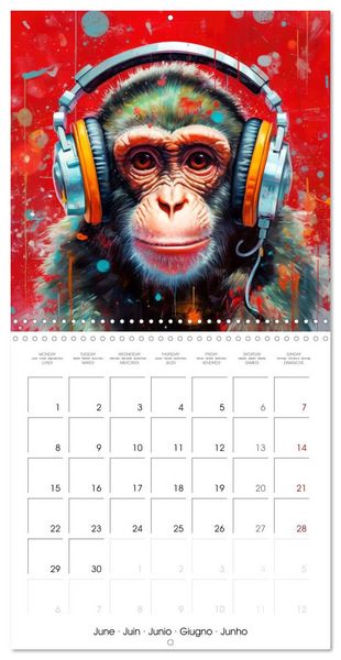 Produktbild: Animal Beats (Wall Calendar 2026 12 &times; 12 Inch) CALVENDO 12 Month Wall Calendar