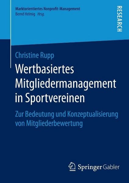 Produktbild: Wertbasiertes Mitgliedermanagement in Sportvereinen