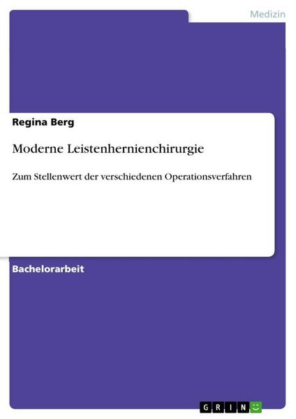 Produktbild: Moderne Leistenhernienchirurgie