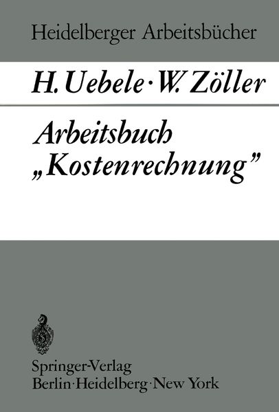 Produktbild: Arbeitsbuch &bdquo;Kostenrechnung&rdquo;